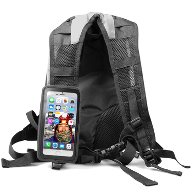 Zaino sportivo con custodia touchscreen universale per smartphone fino a 5.5"