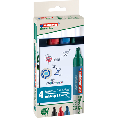 EDDING Flipchart Marker 32 1-5mm 32-E4 4er Etui