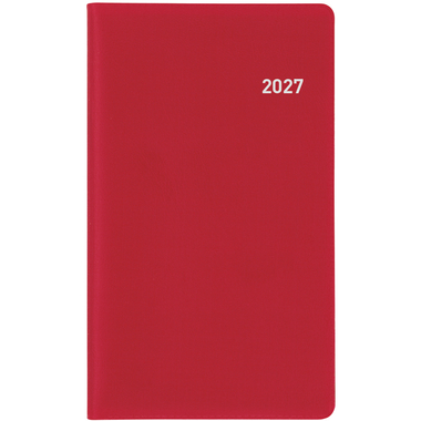BIELLA Agenda Luzern 2027 855512470027U 1M/2P rouge vin ML 8.7x15.3cm