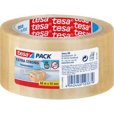 TESA Ruban d'emballage 50mmx66m 571710000 transparent