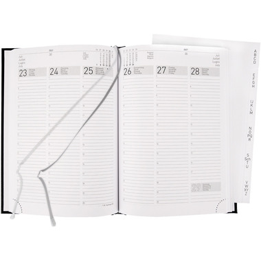 BIELLA Agenda Terminia 2027 806536020027U 1S/2P nero ML 14.5x20.5cm