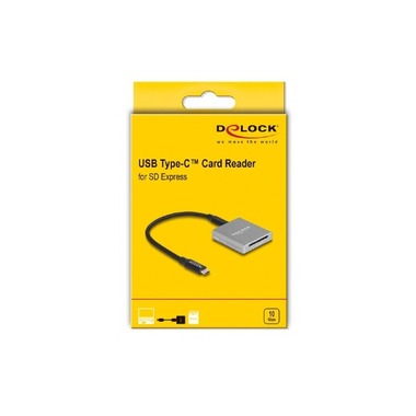 Delock Card Reader Extern USB-C für SD Express-Speicherkarten