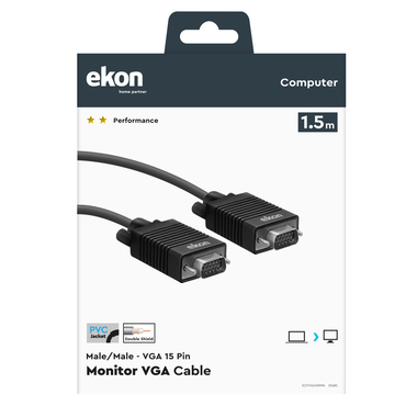 Câble d'extension pour moniteur VGA | Ekon