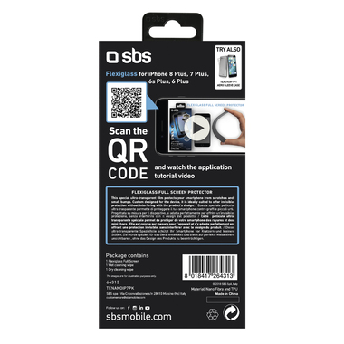 Ultra-resistant protective glass for iPhone 8 Plus and iPhone 7 Plus