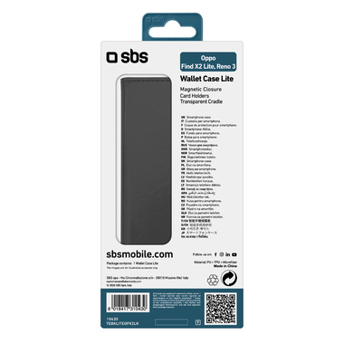 Book-style case with card holder pockets for Oppo Find X2 Lite/Reno 3