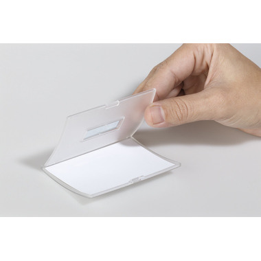 DURABLE Namensschild ClickFold 90x54mm 821519 10 Stück mit Magnet