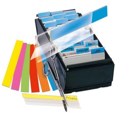 3L Index tabs 10x150mm 10502 PET autoadesivo multic. 5 pzi.