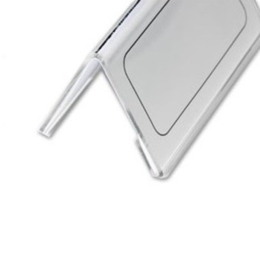 DURABLE Tischnamensschild Dachform 805219 transp., 61/122x210mm 25 Stk.