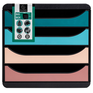 EXACOMPTA Cassettiera Skandi A4+ 310606D multicolori 4 cassetti