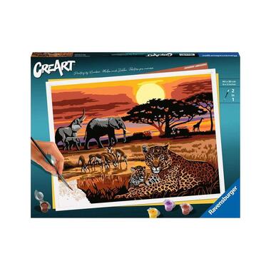 Ravensburger Painting by Numbers CreArt: Savannah Landscapes