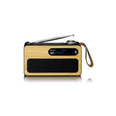 Lenco DAB+ Radio PDR-040 Bambus/Schwarz