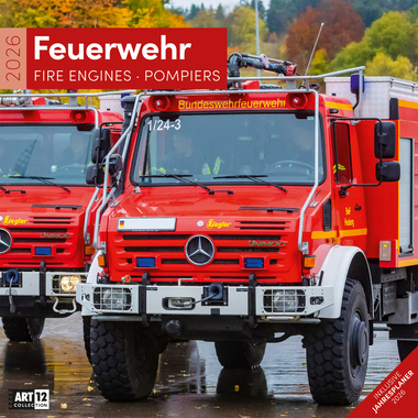 ACKERMANN Calendrier 2026 4617 Feuerwehr ML 30x30cm