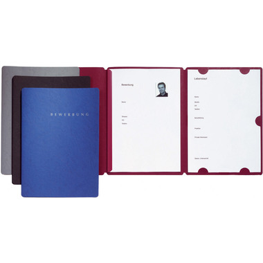 PAGNA Bewerbungsmappe Select 22002-01 rot 3-teilig