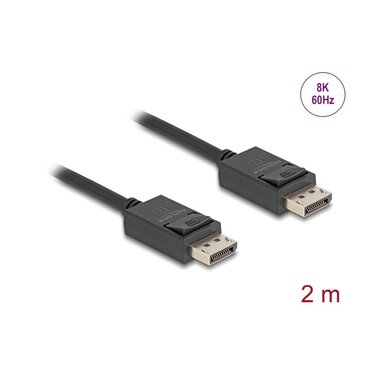 Delock Câble 16K 30 Hz / 8K 60 Hz DisplayPort - DisplayPort, 2 m