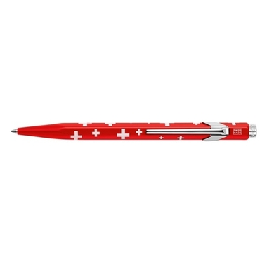 CARAN D'ACHE Kugelschreiber Totally Swiss 849.053 rot/weiss, mit Metalletui