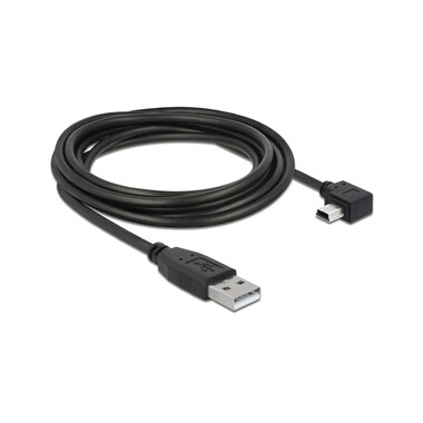 Delock USB 2.0 cable 90° angled USB-A - Mini-USB B 3 m