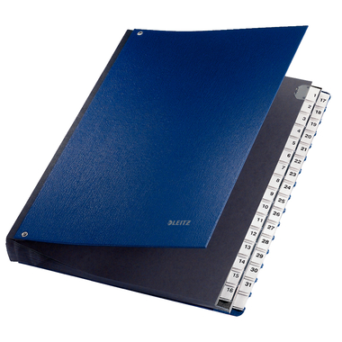 LEITZ Cartella PP 1-31 59310035 blu 31 scomp.
