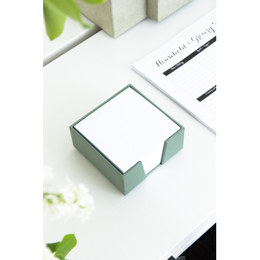 BIGSO BOX OF SWEDEN Zettelkasten James 110x110mm 2711C1601 Leinen, mintgrün
