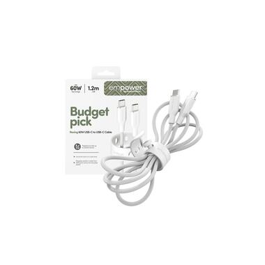 emPower by PanzerGlass USB 2.0-Kabel Racing 60 W  Silber Weiss USB-C - USB-C 1.2 m