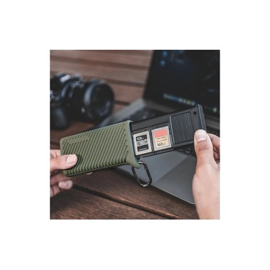 PGYTECH High-speed Card Reader Case CreateMate Typ A - Grün