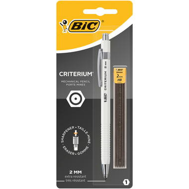 BIC Portamine Criterium HB 8755831 1+1 pz. Bianco, nero