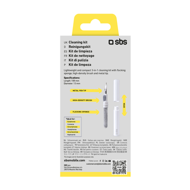Cleaning kit for smartphones, earphones, keyboards | SBS