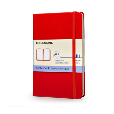 MOLESKINE Sketchblock A5 034-5 en blanc rouge