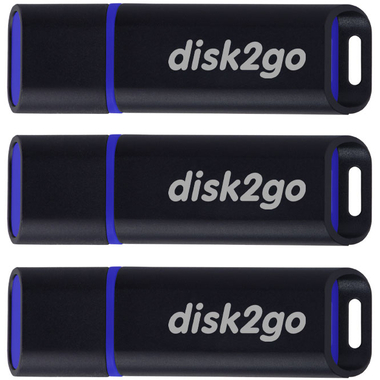 DISK2GO USB-Stick passion 32GB 30006500 USB 2.0 triple pack