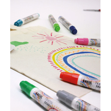 KREUL Textilmarker Junior 2-4mm KR-90719 Junior 5 Stück ass.