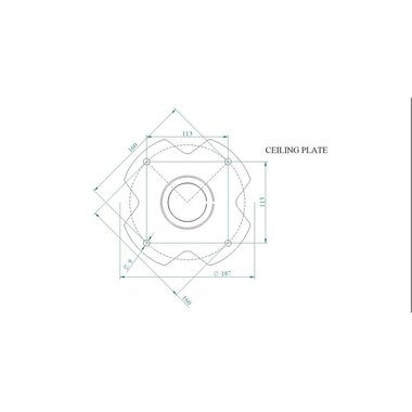 Euromet Deckenhalterung ARAKNO Maxi Schwarz