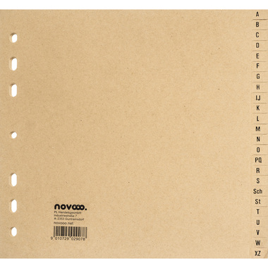 NOVOOO Registro cartone 3/4 a. 40626 chamois A-Z 24 pzi