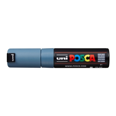 POSCA Marker 8mm PC8KSLATEGRE schiefergrau, Keilspitze