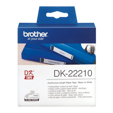 PTOUCH Etichette continue 29mmx30.48m DK-22210 QL-500/550 carta rotolo