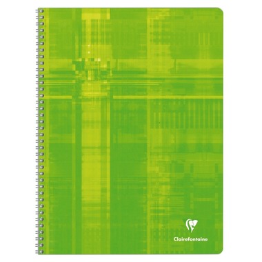 CLAIREFONTAINE Carnet spirale ass. A4 8352 5mm, quadrillé 90 feuilles