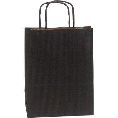 NEUTRAL Tragtaschen Allegra schwarz SDF16-798 Kraft,110g, 16x8x21cm 25 Stk.