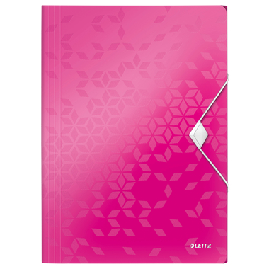 LEITZ Gummibandmappe WOW A4 45990023 pink für 150 Blatt