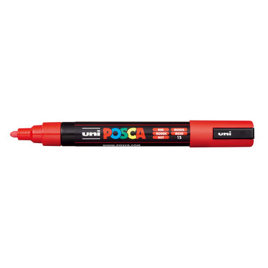 POSCA Marker 1.8-2.5mm PC-5M RED rot, Rundspitze