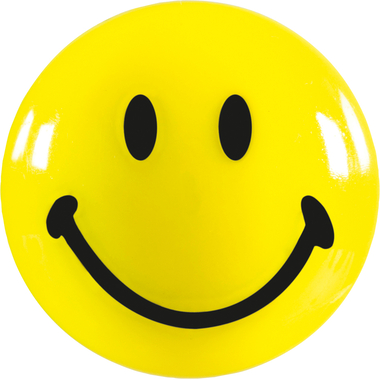 MAGNETOPLAN Aimants Smiley jaune-noir 16671 petit 20mm 8 pcs.