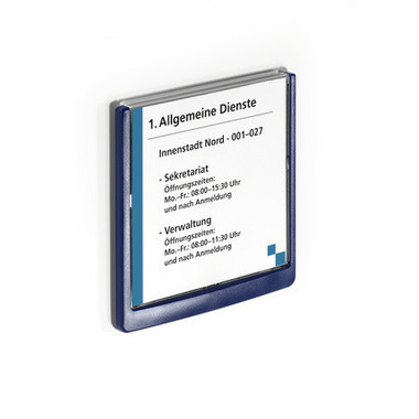 DURABLE Targa per porte Click Sign 486237 grafite, plastica 149x148.5mm