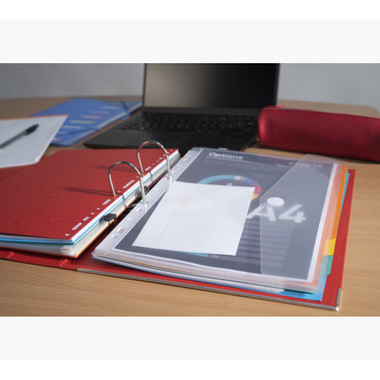 EXACOMPTA Dokumententasche A4 57381E PP, gelocht, 200my