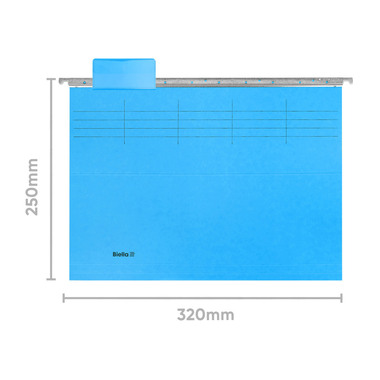 BIELLA Register-Hängemappe A4 27143105U blau 6 Fächer 32x25cm