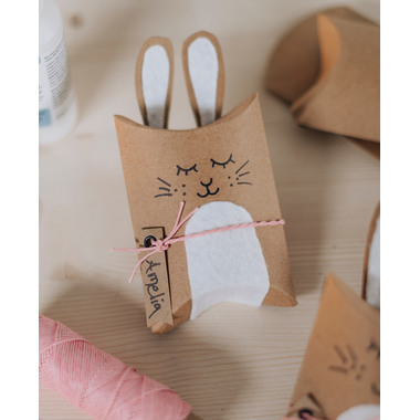 I AM CREATIVE Boîtes cadeaux 8.5x14cm 4088.075 marron 10 pièces