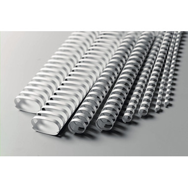 GBC Baguettes de reliure 12mm A4 4028197 blanc, 21 anneaux 100 pcs.