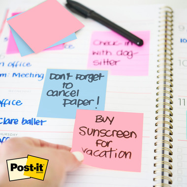 POST-IT Transparent Notes 73x73mm R330-1RSSB blau 36 Blatt