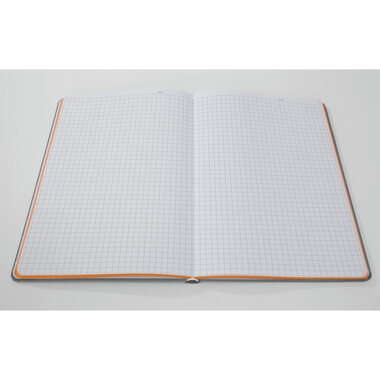 SIGEL Carnet Linescape A5 LS200 gris/orange quadrillé 176 p.