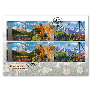 Sonderumschlag Crypto Stamp CHLI 3.0, Orange