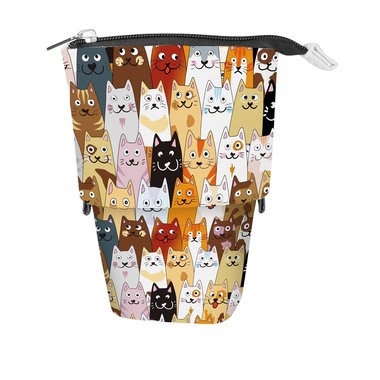 ONLINE Pen Box X-Pand Fluffy Cats 10120/6 19.2x13.5x6.5cm