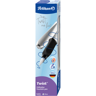 PELIKAN Stilografica Twist P457 947101 argento