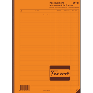 FAVORIT Rapporto cassa A4 353
