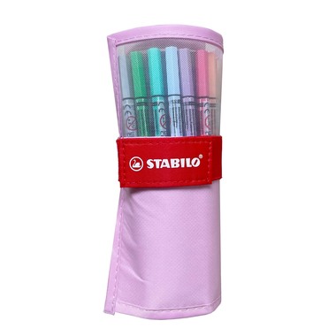 STABILO Rollerset point 68 1.1mm 6825-08-04CH 25 Farben ass. pastellrosa